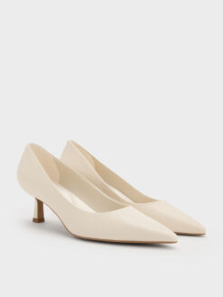 Alternative view of Giày cao gót mũi nhọn Pointed Kitten - Phấn