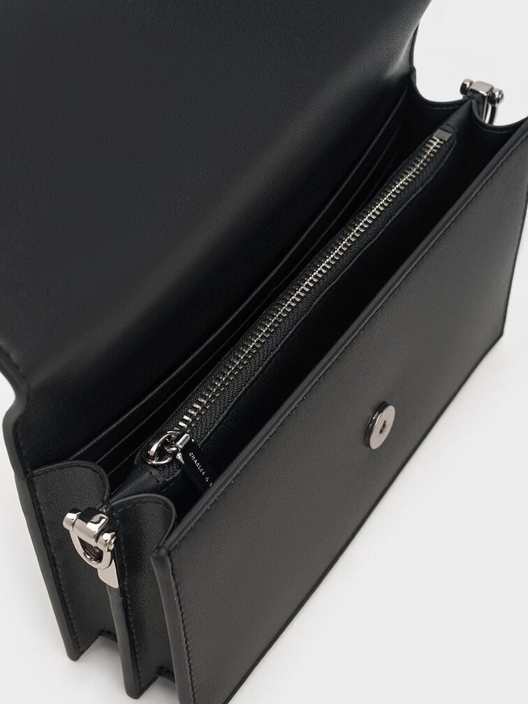 Ví dáng dài chữ nhật Sculptural-Handle - Noir - Ảnh 5