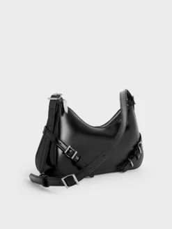 Alternative view of Túi đeo vai hình thang Sloane - Noir