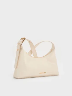 Alternative view of Túi đeo vai Atwood Chain-Embellished - Kem