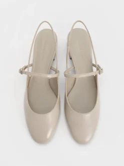 Alternative view of Giày sandals cao gót Block-Heel - Xám nhạt