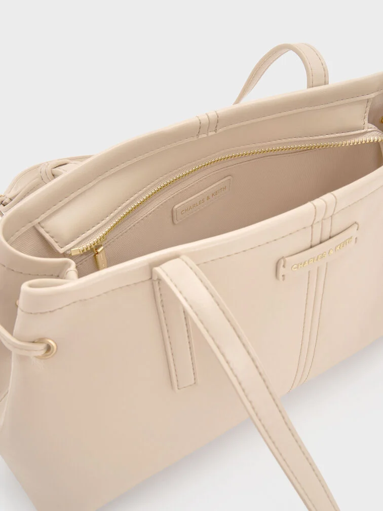 Túi đeo vai hình thang Noane - Xám trắng - Ảnh 5