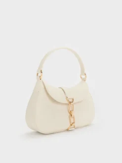 Alternative view of Túi hobo Agatha Chain-Accent - Kem