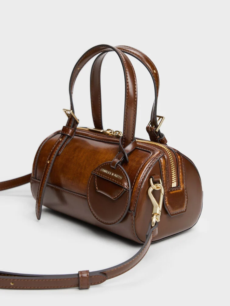 Túi xách hình chữ nhật Enola - Nâu ánh hung - Ảnh 7