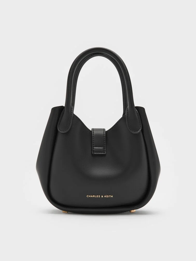 Túi tote Agatha Chain-Accent - Đen - Ảnh 3