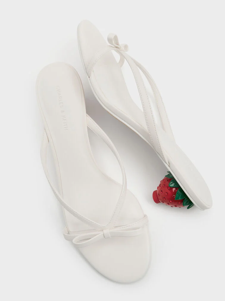 Giày mules cao gót Sonali - Trắng - Ảnh 5