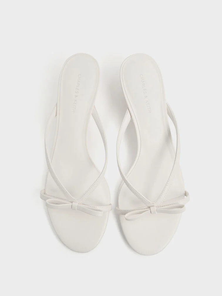 Giày mules cao gót Sonali - Trắng - Ảnh 4